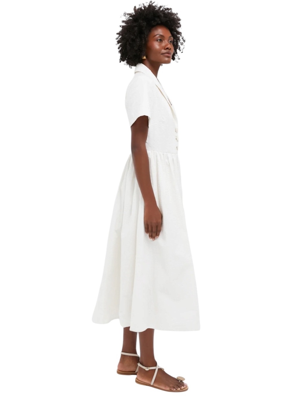 NEW Tuckernuck Adelaide dress. White Seersucker. XS. NWT - Picture 6 of 10
